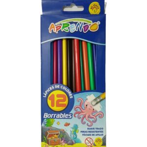Lápices de Colores Borrables x12