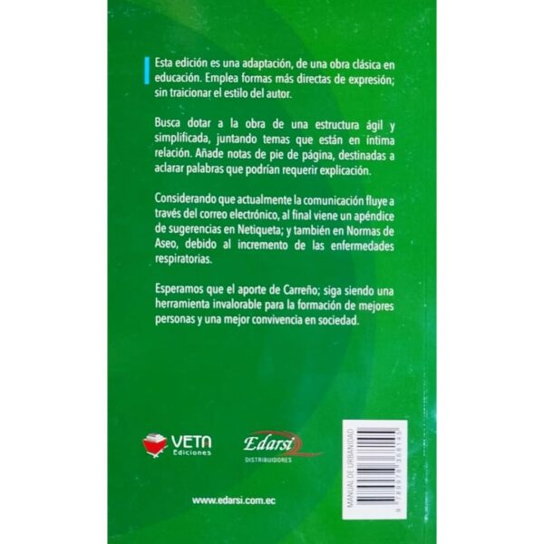 Manual de Urbanidad y Buenas Maneras - Manuel A. Carreño - Imagen 2